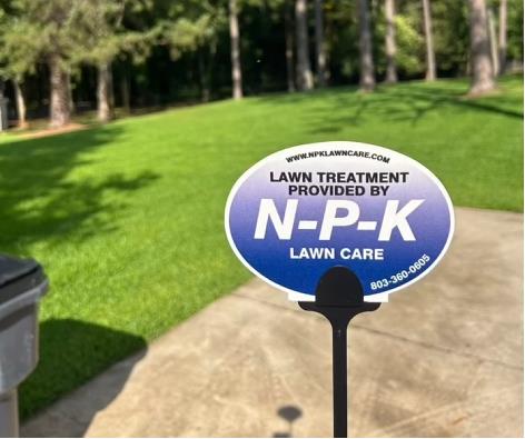 NPK Lawn Sign Lawn Treatment Services